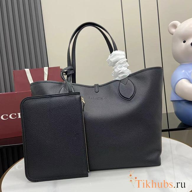 Gucci Totissima Large Reversible Tote Bag Black 30 (50)x27x23cm - 1