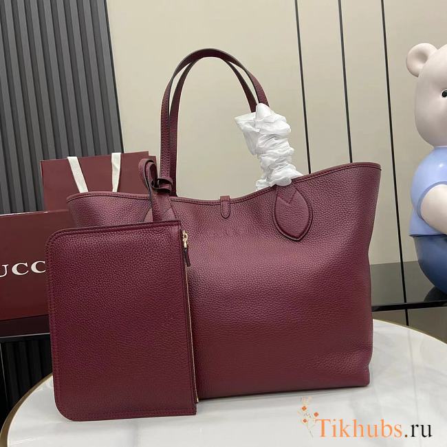 Gucci Totissima Large Reversible Tote Bag Red 30 (50)x27x23cm - 1