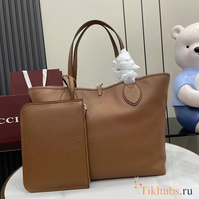 Gucci Totissima Large Reversible Tote Bag Brown 30 (50)x27x23cm - 1