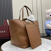 Gucci Totissima Large Reversible Tote Bag Brown 30 (50)x27x23cm - 5