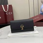 Gucci Softbit Continental Wallet Black 19x10x3.5cm - 1
