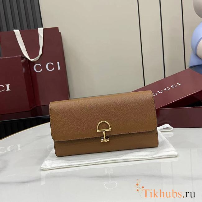 Gucci Softbit Continental Wallet Brown 19x10x3.5cm - 1