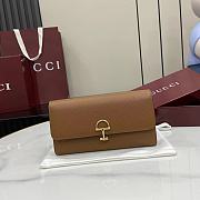 Gucci Softbit Continental Wallet Brown 19x10x3.5cm - 1