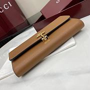 Gucci Softbit Continental Wallet Brown 19x10x3.5cm - 3