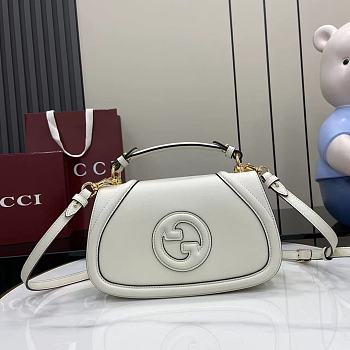 Gucci Blondie Medium Top Handle Bag White 26.5x16.5x8.5cm