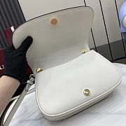 Gucci Blondie Medium Top Handle Bag White 26.5x16.5x8.5cm - 6
