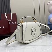 Gucci Blondie Medium Top Handle Bag White 26.5x16.5x8.5cm - 5