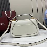 Gucci Blondie Medium Top Handle Bag White 26.5x16.5x8.5cm - 3