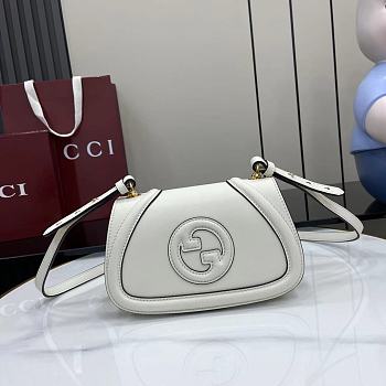 Gucci Blondie Mini Top Handle Bag White 21.5x11x8cm