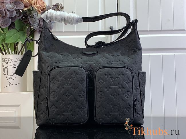 Louis Vuitton LV Hobo Cargo Bag Black 34.5x27x19.7cm - 1