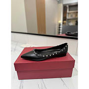 Valentino Rockstud Ballet Flat Black - 4
