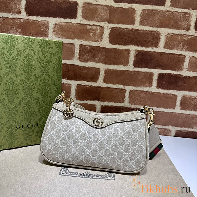 Gucci Ophidia Small Shoulder Bag Beige 25x15.5x6cm - 1