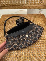 Celine Teen Polly Nylon Triomphe Black 29.5x14.5x3cm - 3