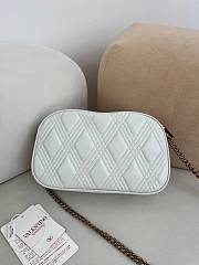 Valentino Garavani Quiltie 67 Medium Shouder Bag White 24x16x6.5cm - 2