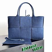 Bottega Veneta Small Arco Tote Bag Denim Blue 30x20x11.5cm - 1