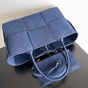 Bottega Veneta Small Arco Tote Bag Denim Blue 30x20x11.5cm - 2