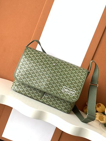 Goyard Capetien MM Messenger Bag Green 39x26x13cm