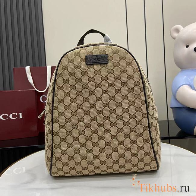 Gucci GG Supreme Logo Backpack 30x35x13cm - 1