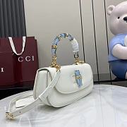 Gucci Bamboo Diva Medium Bag White 26.6x13x8cm - 5