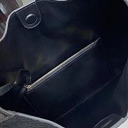Gucci B Shoulder Bag Dark Black Suede 49x46x4cm - 4