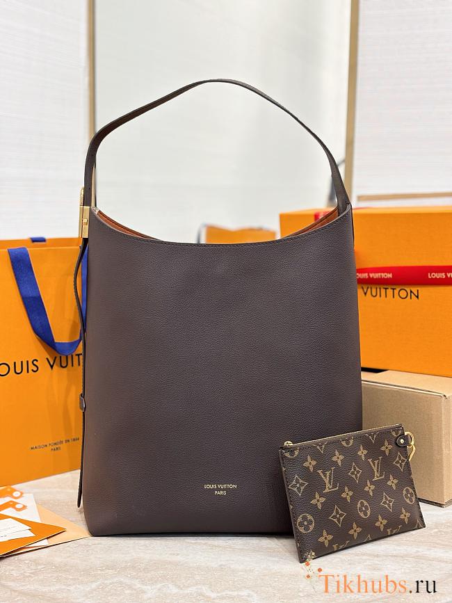 Louis Vuitton LV Low Key Hobo MM Chocolate Brown 31x35x18cm - 1