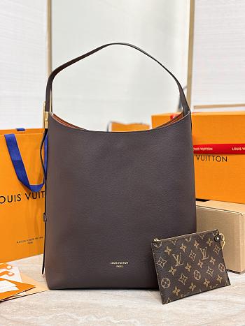 Louis Vuitton LV Low Key Hobo MM Chocolate Brown 31x35x18cm