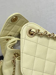 Chanel Medium 25C Hobo Bag Yellow Caviar Gold 40x30x15cm - 6