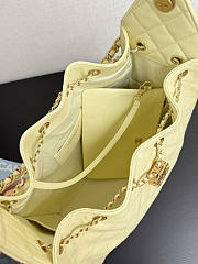 Chanel Medium 25C Hobo Bag Yellow Caviar Gold 40x30x15cm - 3