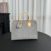 Louis Vuitton LV OnTheGo MM Grey Denim 35x27x14cm - 1