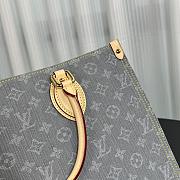 Louis Vuitton LV OnTheGo MM Grey Denim 35x27x14cm - 4