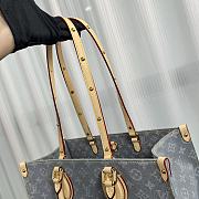 Louis Vuitton LV OnTheGo MM Grey Denim 35x27x14cm - 3