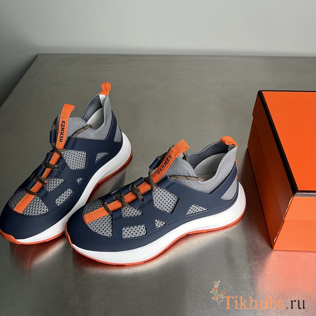Hermes Katana Sneaker Navy Blue - 1