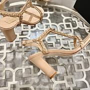 Chanel Beige Sandal Heel 8.5cm - 5