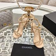 Chanel Beige Sandal Heel 8.5cm - 4
