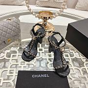 Chanel Black Sandal Heel 8.5cm - 4
