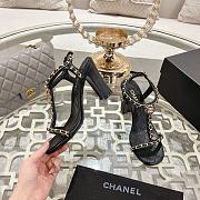 Chanel Black Sandal Heel 8.5cm - 2