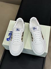 Burberry White Leather Sneakers - 2