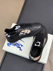 Burberry Leather Check Terrace Sneakers​ - 4