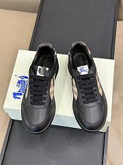 Burberry Leather Check Terrace Sneakers​ - 3