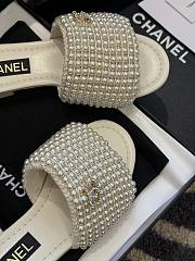 Chanel White Slides 11 - 2