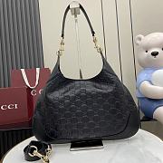 Gucci B Medium Shoulder Bag Black 42x36x2cm - 6