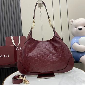 Gucci B Medium Shoulder Bag Red 42x36x2cm