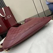 Gucci B Medium Shoulder Bag Red 42x36x2cm - 4