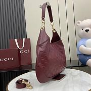 Gucci B Medium Shoulder Bag Red 42x36x2cm - 3