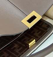 Fendi Dark Brown Leather Medium Peekaboo 30x11x27cm - 2