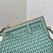 Fendi First Small Bag Mint Green Interlocking 26x9.5x18cm - 6