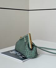 Fendi First Small Bag Mint Green Interlocking 26x9.5x18cm - 4