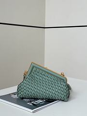 Fendi First Small Bag Mint Green Interlocking 26x9.5x18cm - 2