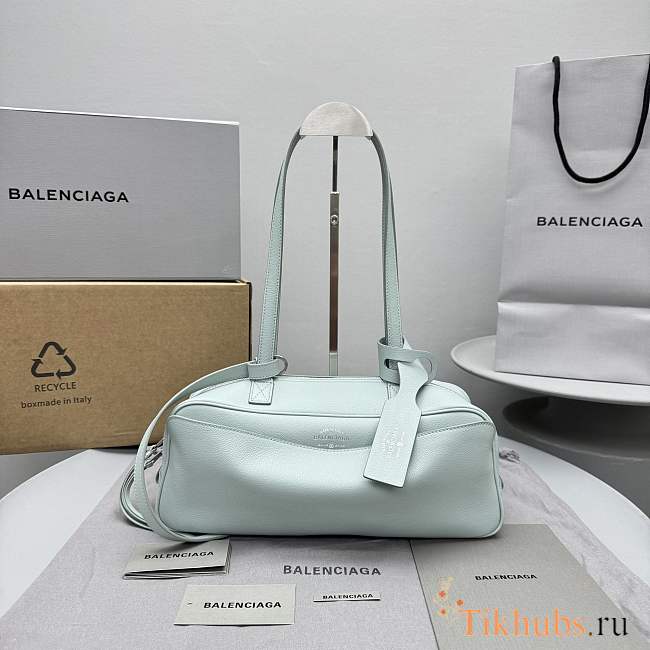Balenciaga Carrie Bowling Bag Medium Light Green 34x12x12cm - 1