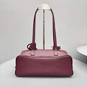 Balenciaga Carrie Bowling Bag Medium Red 34x12x12cm - 3